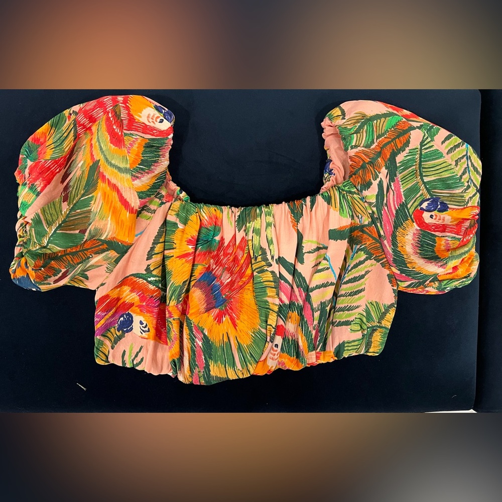 FARM Rio Vibrant cropped top